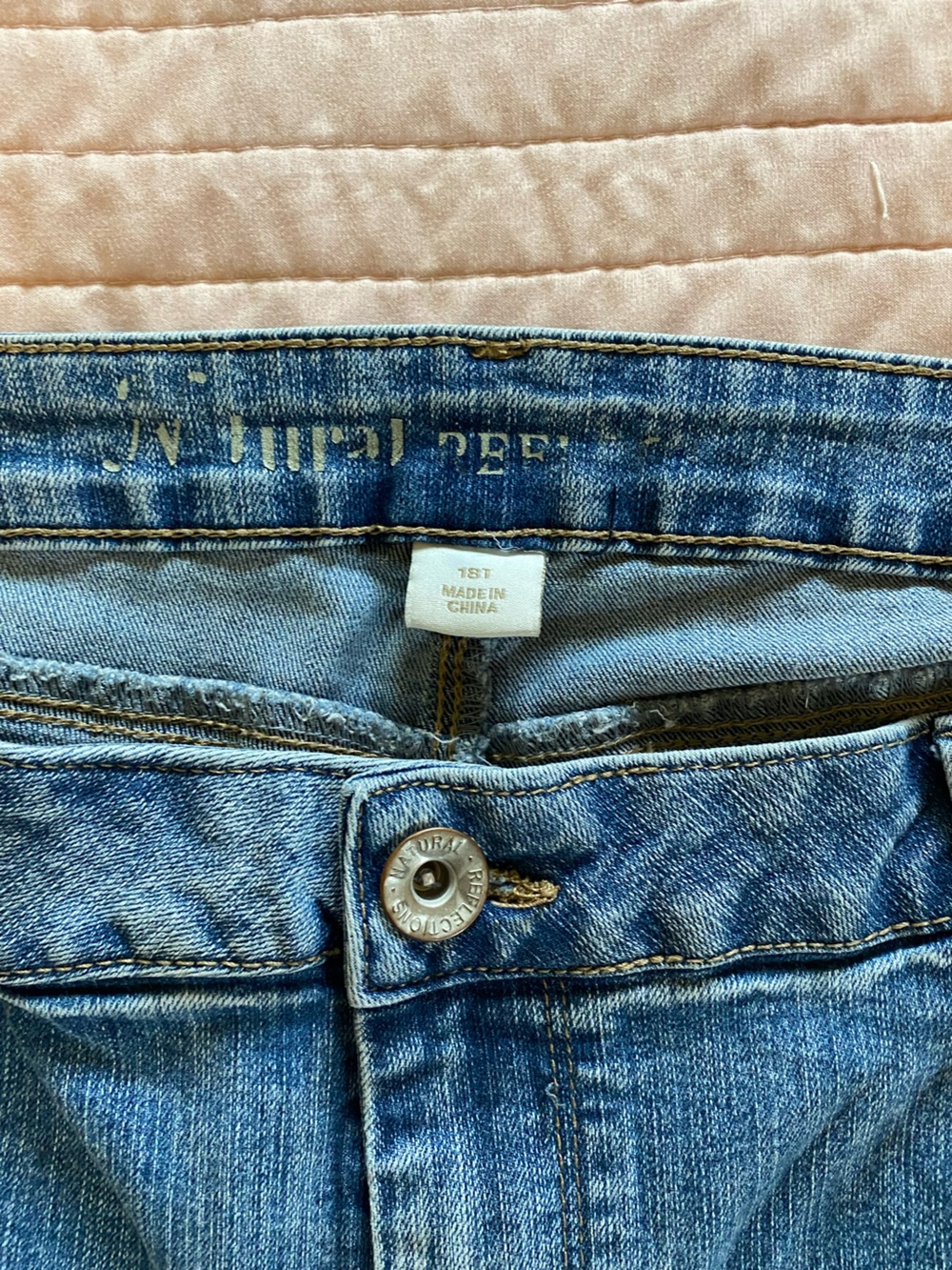 Natural Reflections Straight Leg Jeans - Light to Medium Blue Wash - Picture 3 of 5